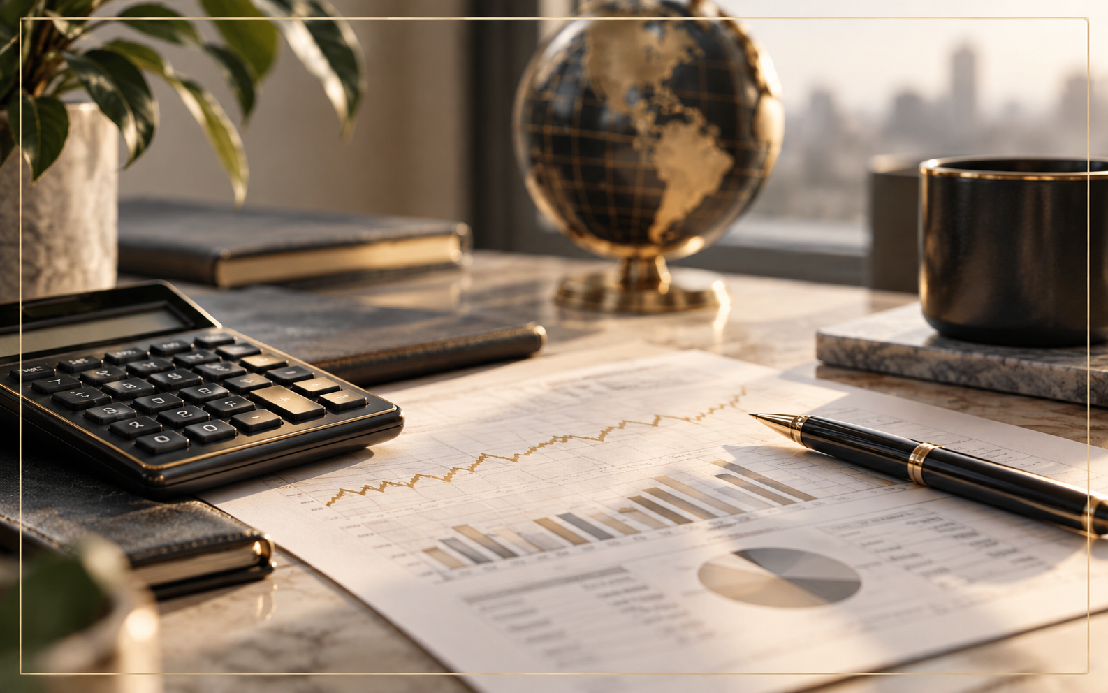 Investice – prémiový ilustrační obrázek finančního plánování